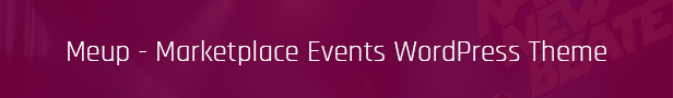 Meup - Marketplace Events WordPress Theme