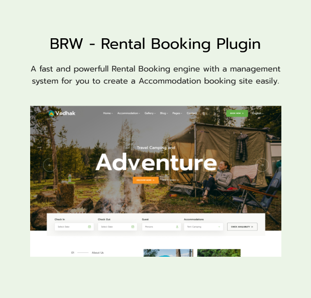 Camping and Adventure WordPress Theme