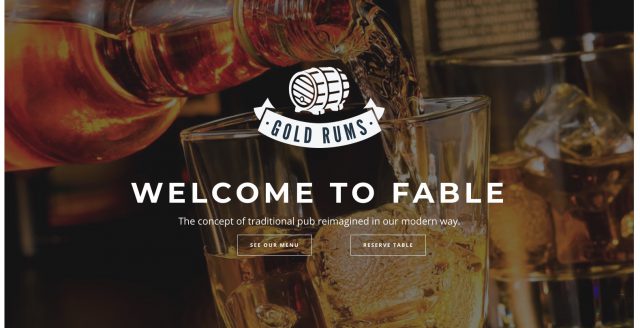 Restaurant Bakery Cafe Pub WordPress Theme – Fable Template