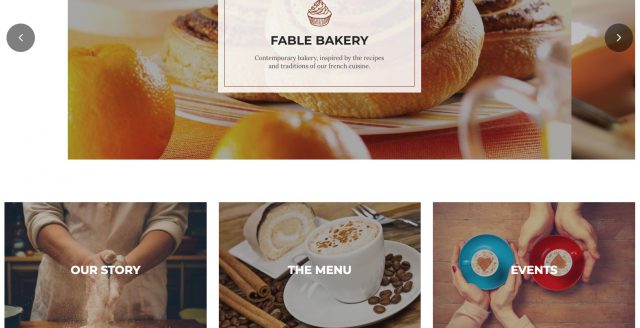 Restaurant Bakery Cafe Pub WordPress Theme – Fable Template