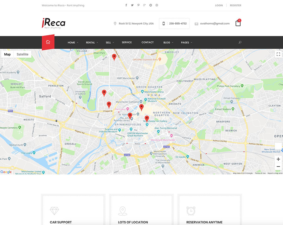 Car rental wordpress theme – Booking online | Ireca Template