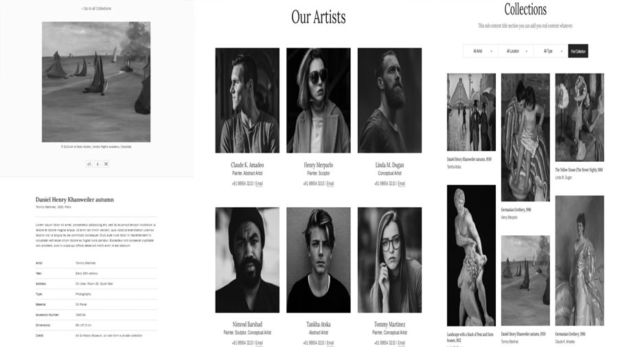 Art Gallery Museum Exhibition and Event WordPress Theme