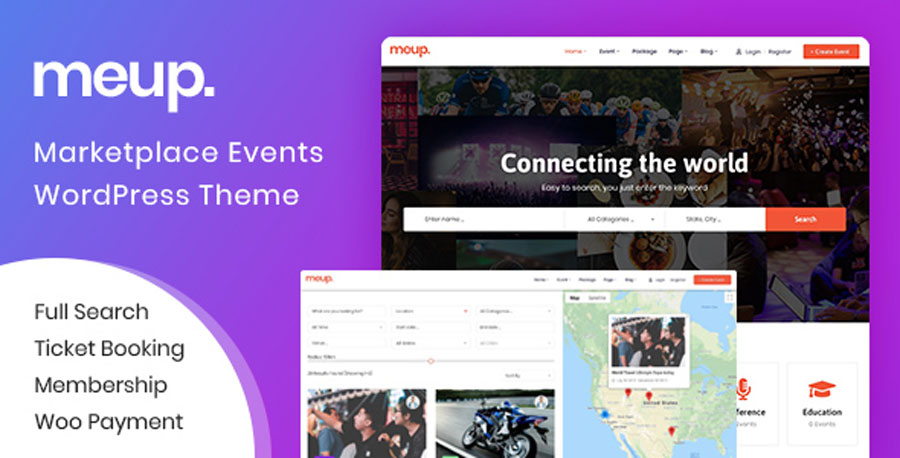 Meup Listing Directory Marketplace Event WordPress Theme