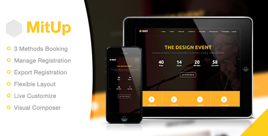 Mitup Event Onepage WordPress Theme