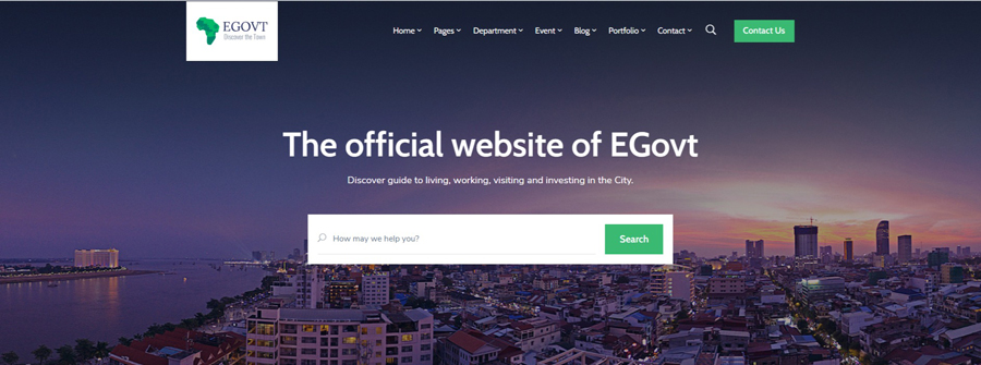 Egovt Municipal WordPress Theme