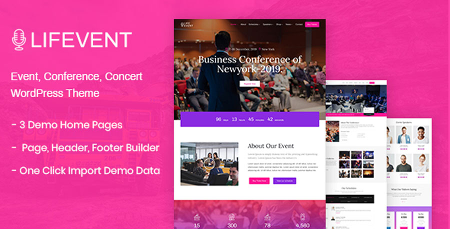 Lifevent – Multiple Event WordPress Theme