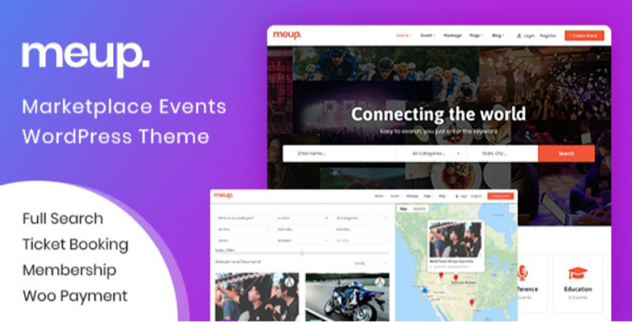 Meup Best Event Marketplace Directory Theme