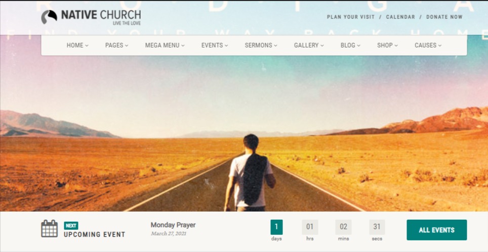 Native Church Multi Purpose WordPress Theme