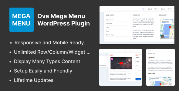 Ova – Mega Menu WordPress Plugin