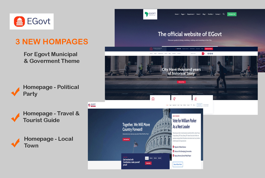 Egovt Municipal WordPress Theme