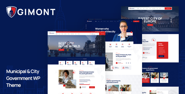 Gimont is a perfect City Government & Municipal WordPress Theme for municipalities websites and local government sites