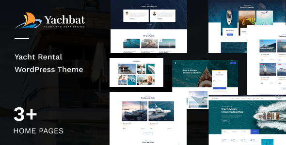 The Yachbat ultimate Yacht Boat Rental WordPress Theme is designed specifically for modern yacht charters, boat rentals