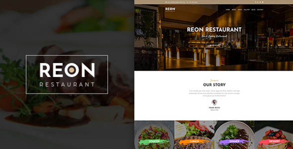 Reon is a powerful Restaurant WordPress Theme that caters to all types of restaurants, cafes, bars, and food establishments