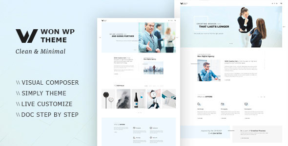 WON – Minimal WordPress Theme