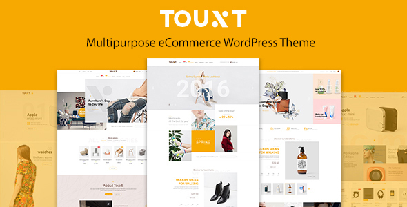 Touxt multipurpose eCommerce WordPress theme fits for building an online store or a website to introduce brand and products