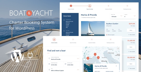 Boat Yacht Charte is one of 9+ The Best WordPress Rental Booking Plugins