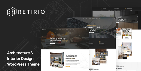 Retirio is the perfect Interior Design WordPress Theme to show services & projects, introduce talented architects and post helpful articles