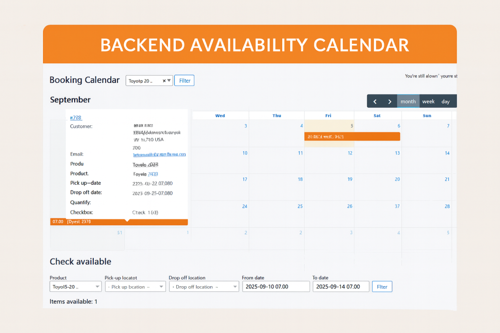 brw hourly rental plugin