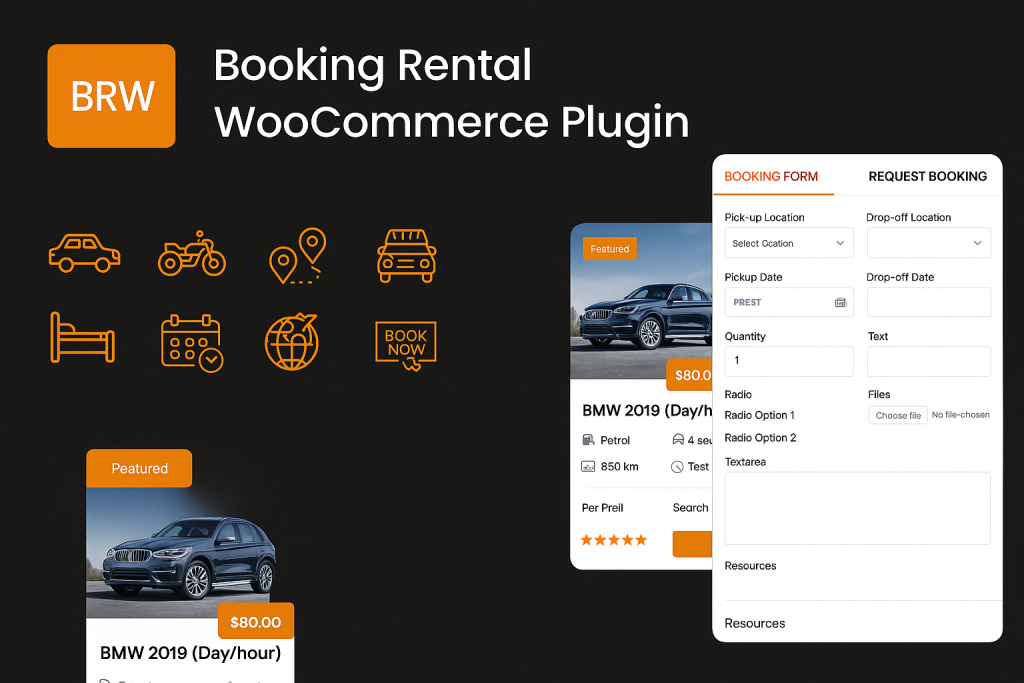 create a rental website with WordPress + WooCommerce