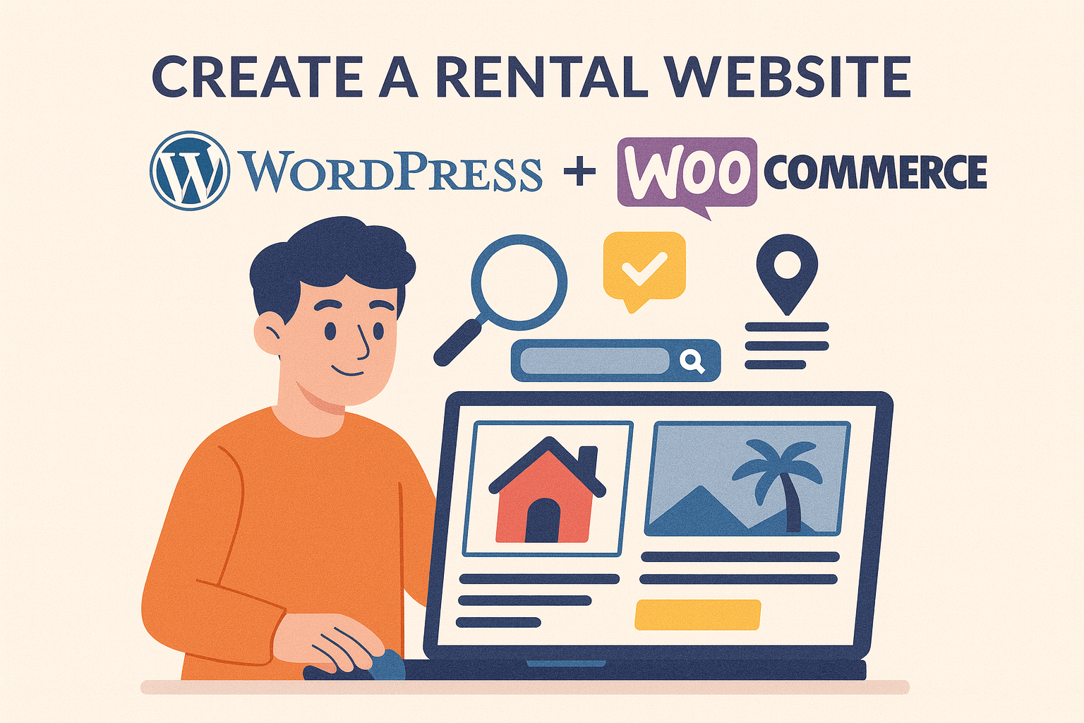 create a rental website with WordPress + WooCommerce