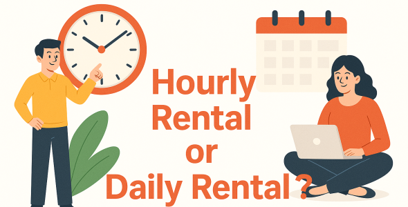 hourly rental or daily rental