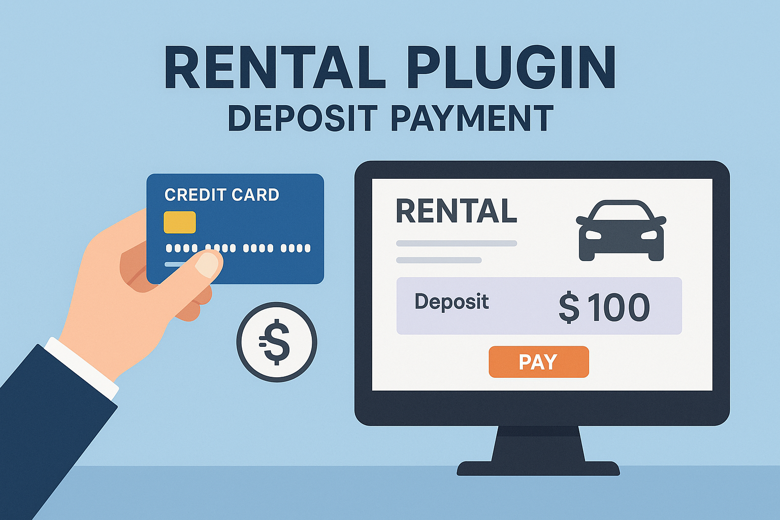 rental plugin deposit payment