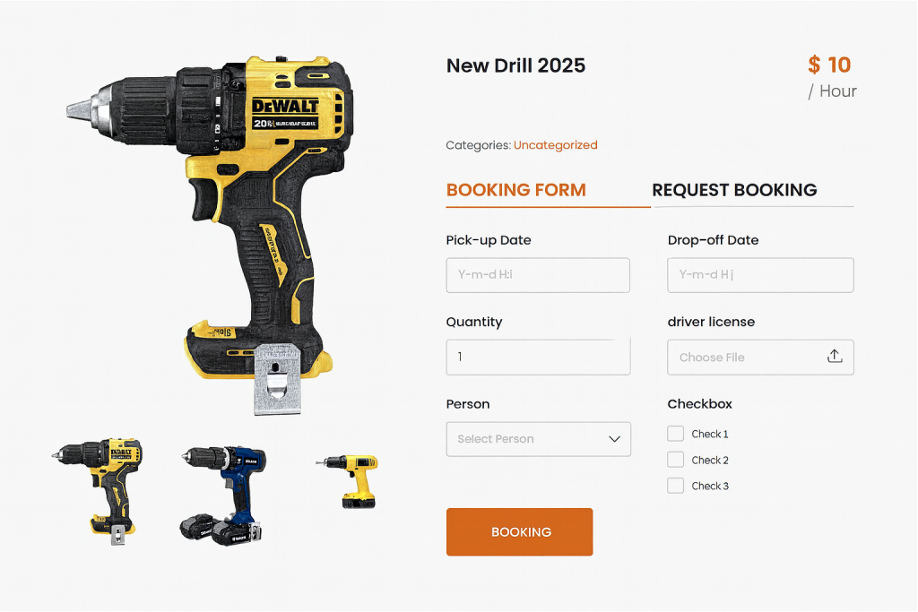 tool rental service