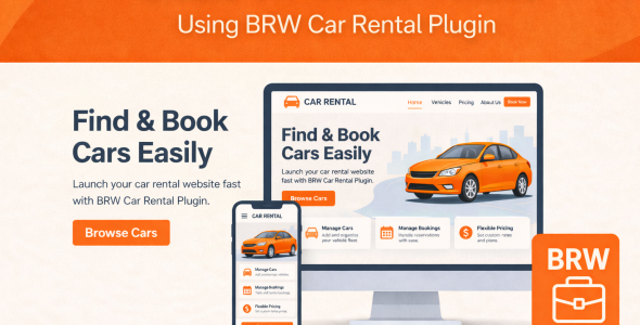 Create a car rental website without coding using WordPress and BRW car rental booking plugin