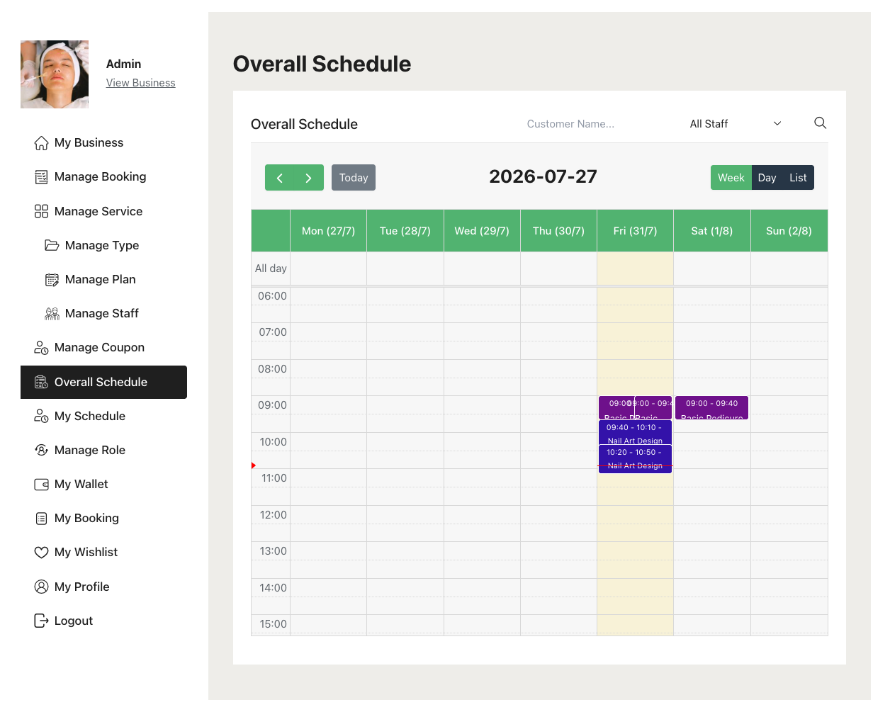Overall Schedule