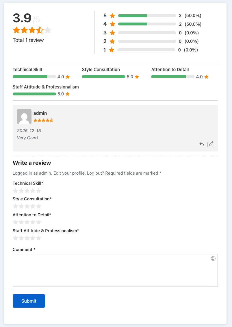 Booking Reviews & Ratings - Bookpro