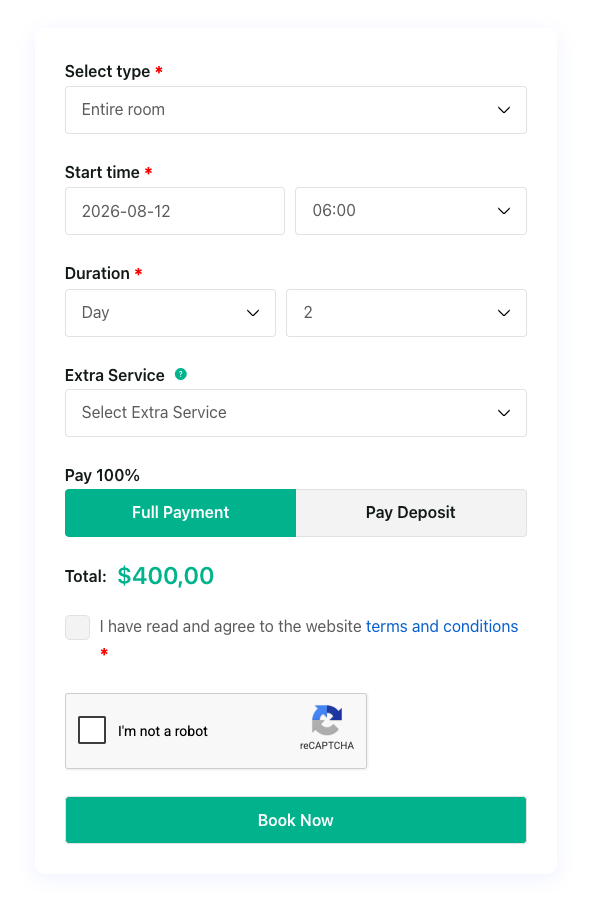 Shared Space Booking for WooCommerce Plugin