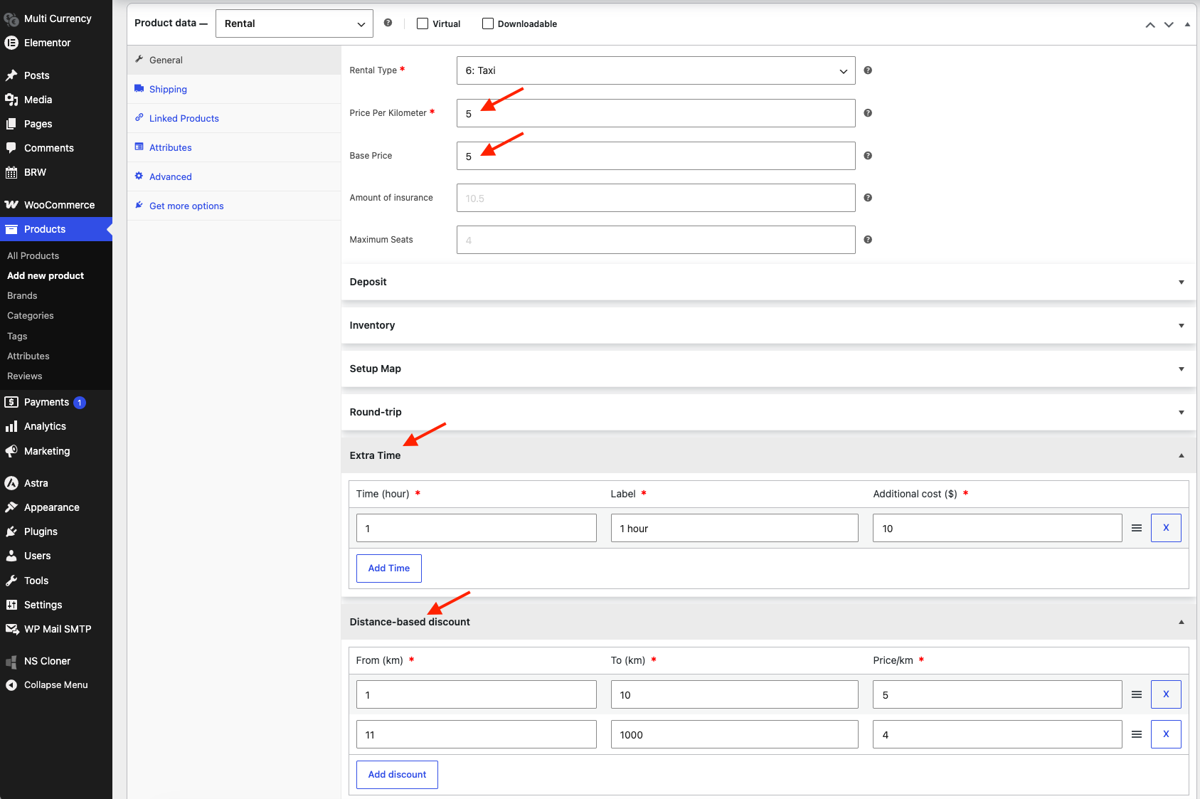 Taxi price - brw plugin