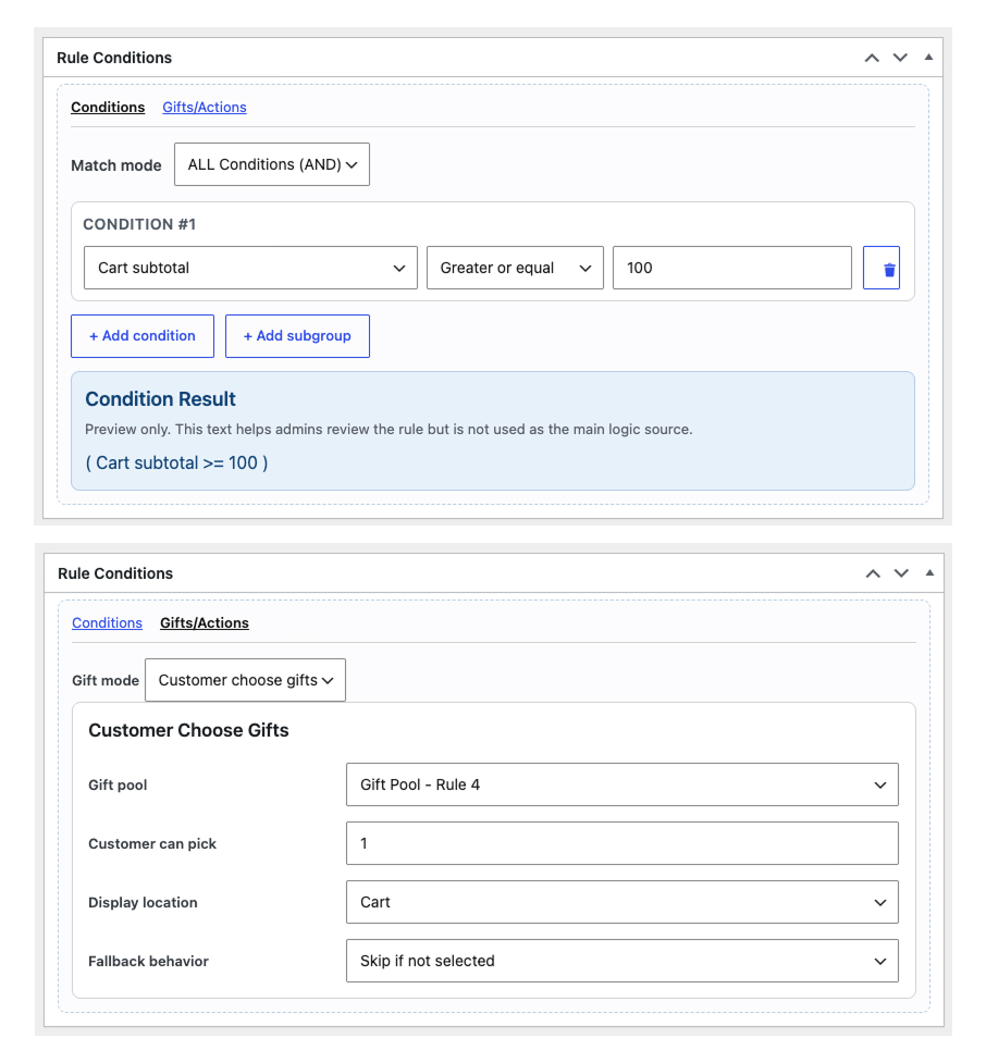 WooCommerce Free Gift & Promotion Builder