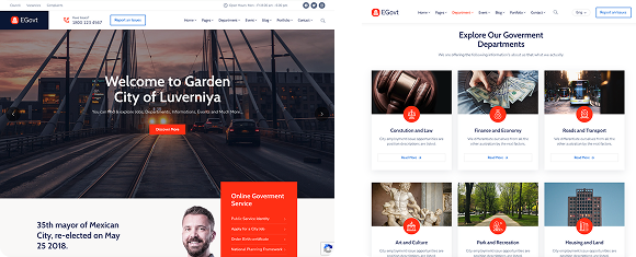 City Government WordPress Theme  - Egovt