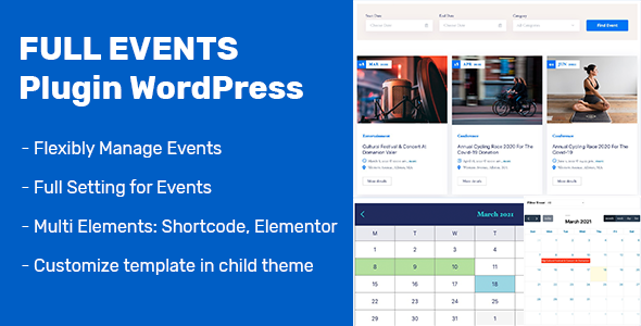 WordPress Events Plugin - FullEvents