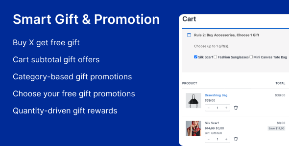 WooCommerce Free Gift & Promotion Builder