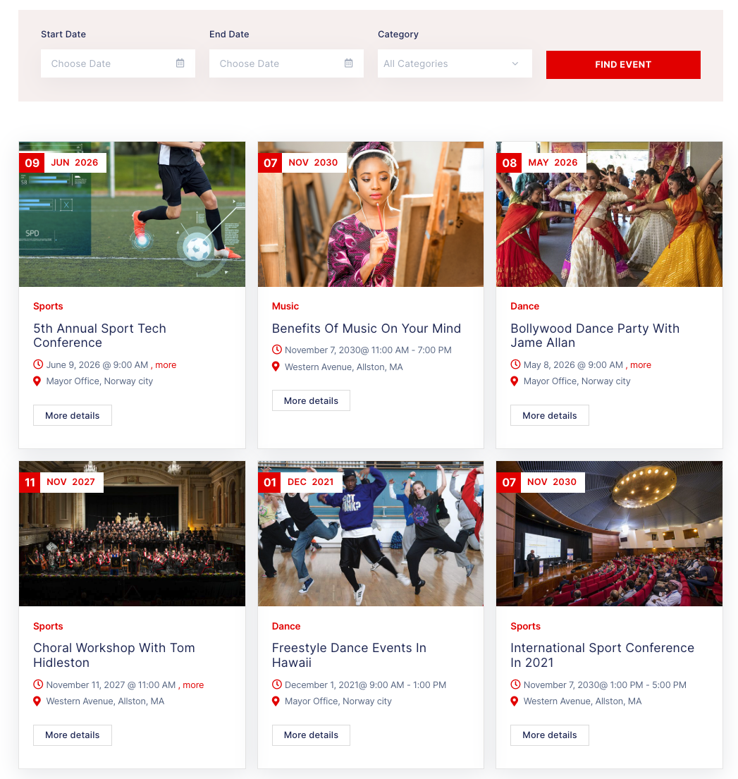 WordPress Events Plugin - FullEvents