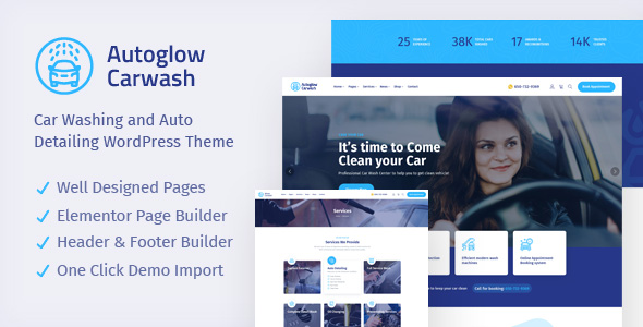 Car Wash WordPress Theme - Autoglow