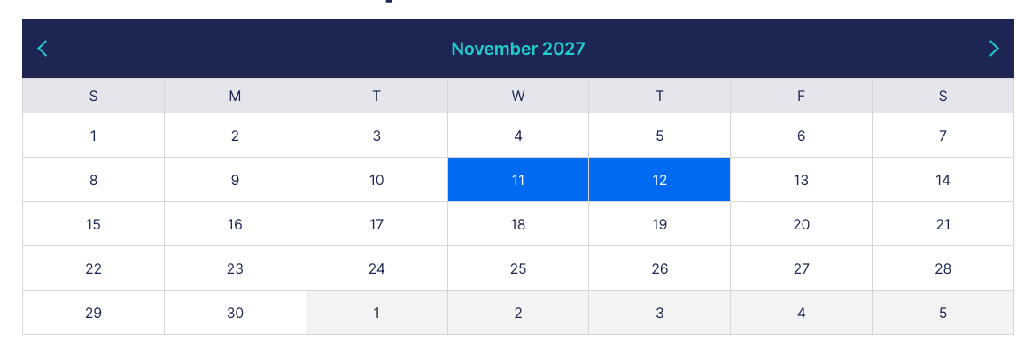 Event Simple Calendar