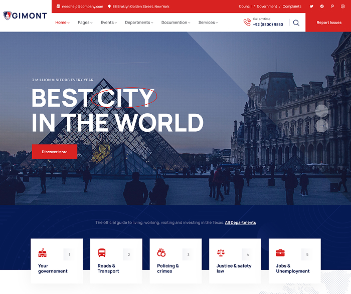 Political WordPress Theme - Gimont