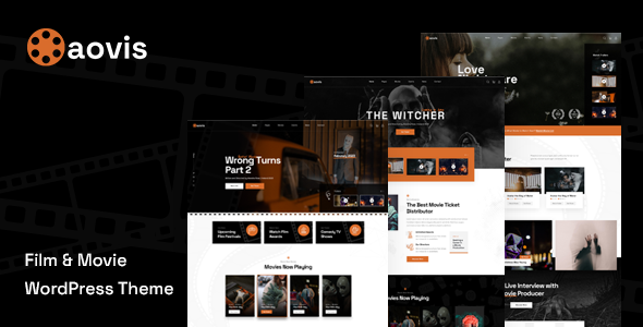 Cinema WordPress Theme for Online Movie Ticket Booking - Aovis