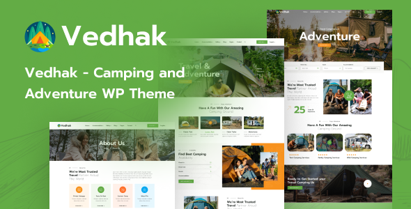 Adventure & Camping WordPress Theme - Vedhak