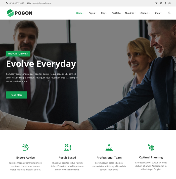 Finance WordPress Theme - Pogon