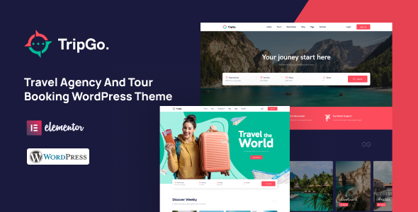 Travel Booking WordPress Theme – Tripgo