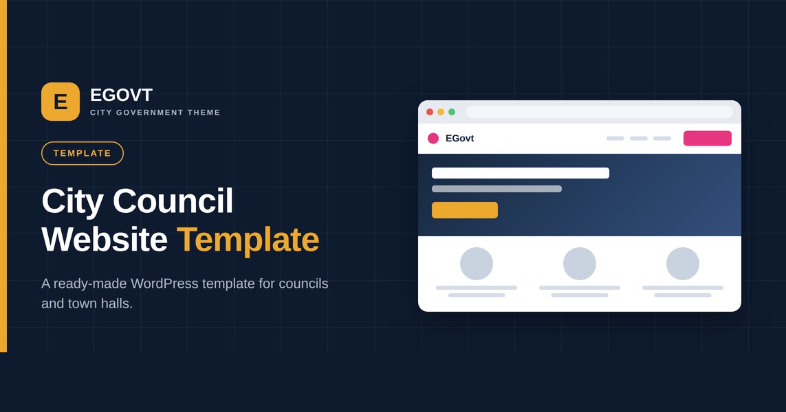 City Council Website Template