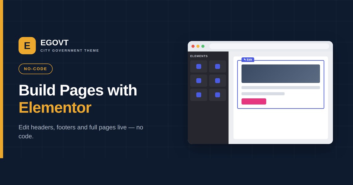 Building a Government Website With Elementor