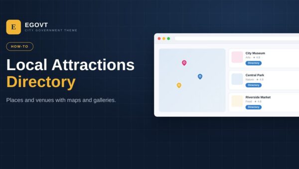 Building a local places and attractions directory in WordPress with Egovt