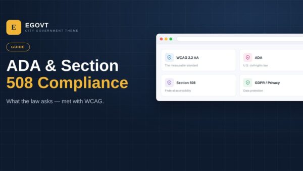 ADA and Section 508 compliance for a WordPress government website