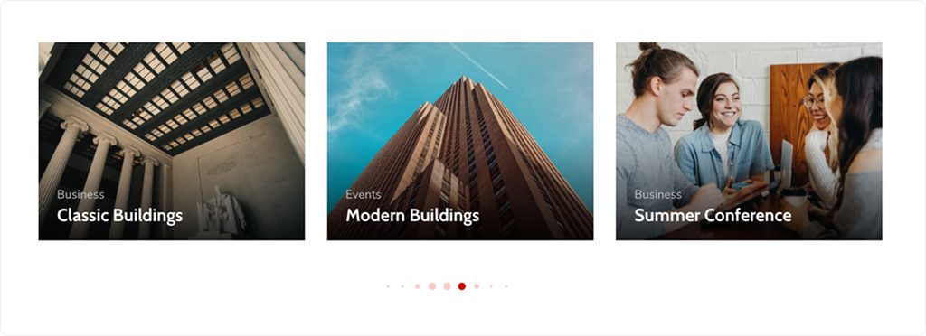 Portfolio slider (Elementor) in egovt theme